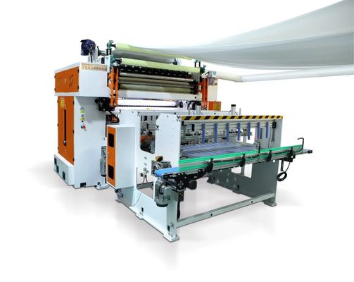 جودة  V FOLD Hand Towel & Professional V FOLD Facial Tissue Production Line for Tissue Industries with automatic transfer unit مصنع