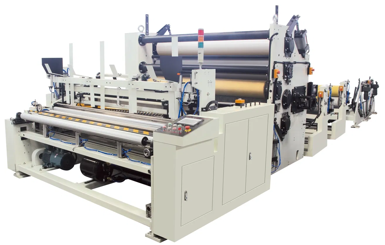 خط إنتاج أوتوماتيكي للوحة المرحاض / منشفة المطبخ Jrt Maxi Rewinding Machines 0
