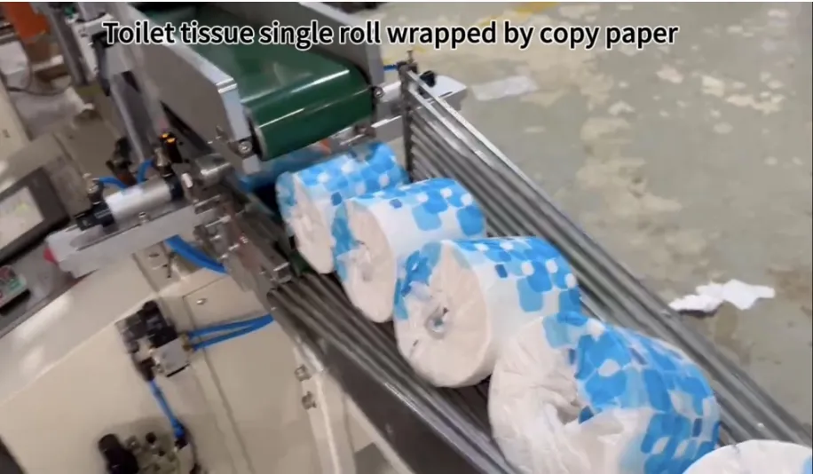 خط إنتاج أوتوماتيكي للوحة المرحاض / منشفة المطبخ Jrt Maxi Rewinding Machines 2