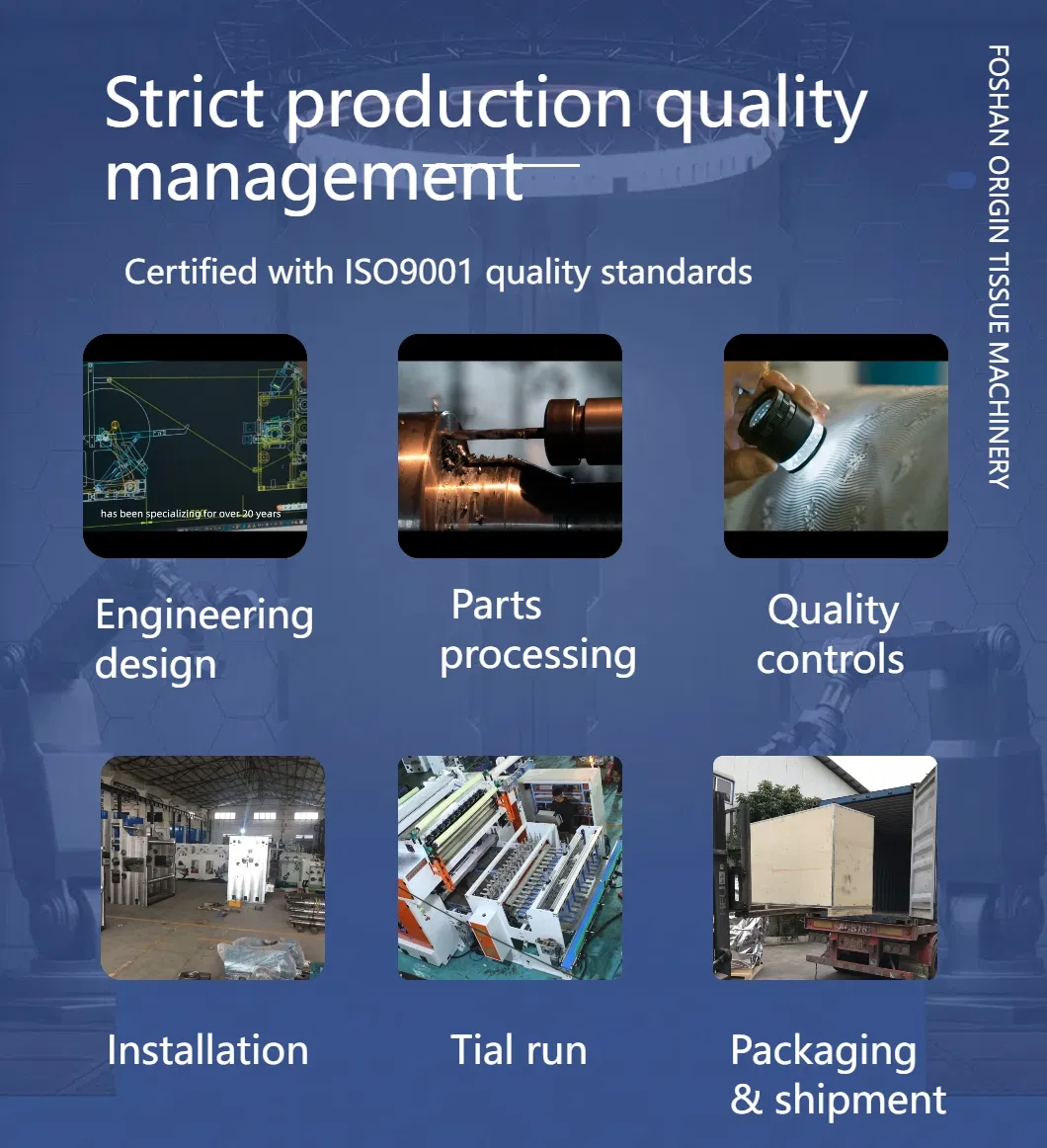 خط إنتاج أوتوماتيكي للوحة المرحاض / منشفة المطبخ Jrt Maxi Rewinding Machines 4