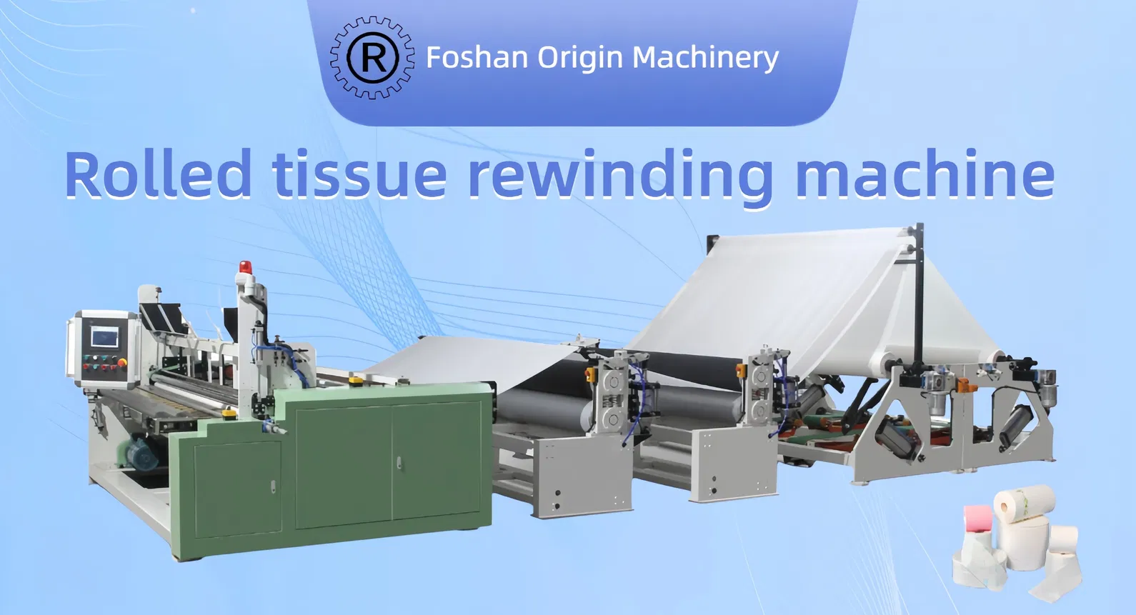 خط إنتاج أوتوماتيكي للوحة المرحاض / منشفة المطبخ Jrt Maxi Rewinding Machines 0